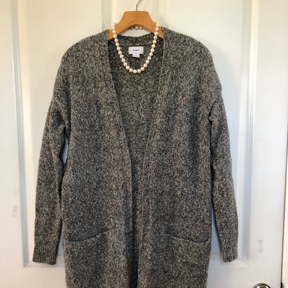 EUC coat cardigan.  Thick and cozy.  Not itchy.
